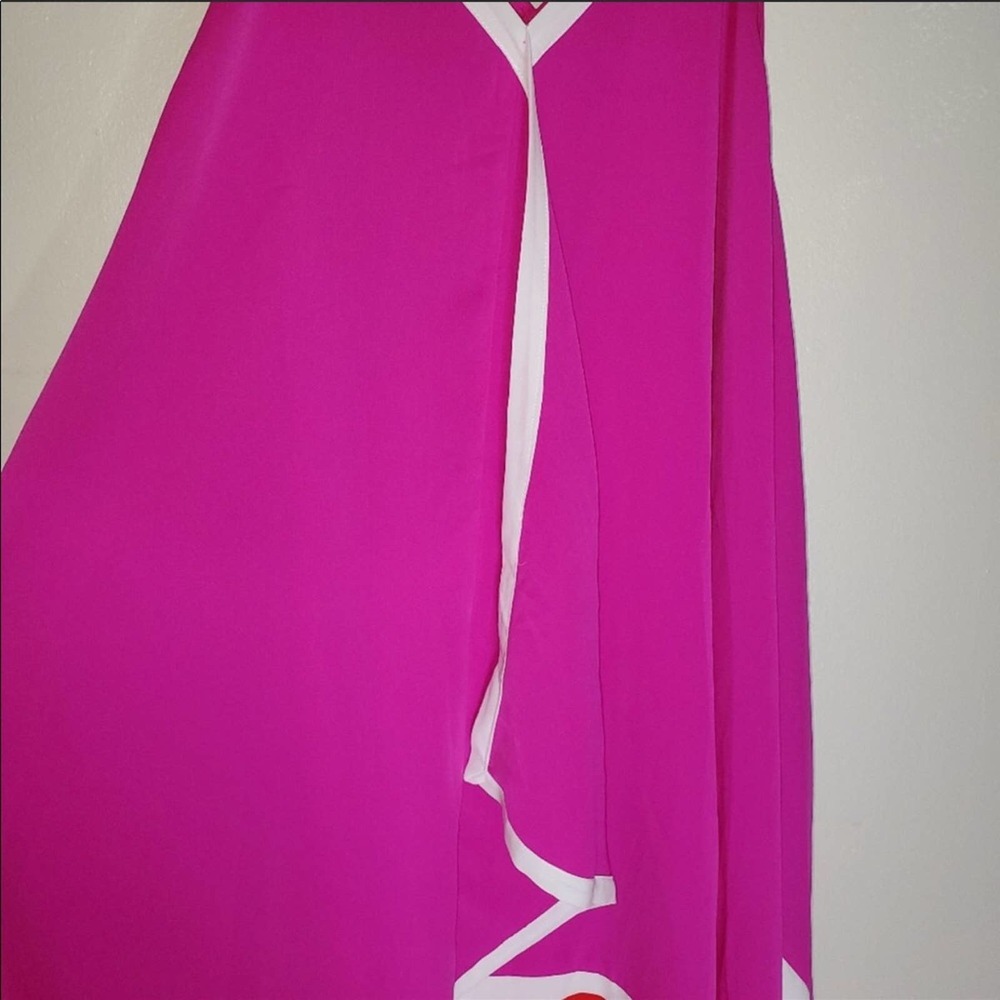 Labella Vida Women’s Asymmetrical Neon   summer sun dress size Medium EUC - Picture 8 of 9